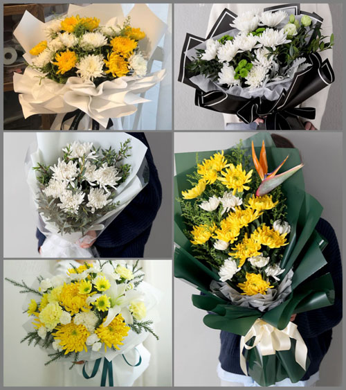 贵州黔南州龙里县谷脚镇茶香村白事花束代送